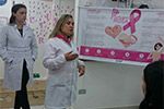 Ações do Outubro Rosa em Unidade de Saúde de Campo Largo