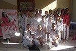 Acadêmicos de Fisioterapia da Fapar em ação no Outubro Rosa