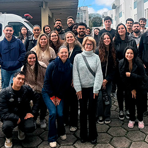 Visita de acad&ecirc;micos ao Museu Forense